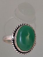SMARAGDRING SILBER 925.