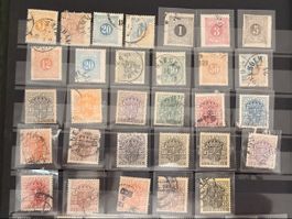 Lot de timbres Suède oblitérés collection variée