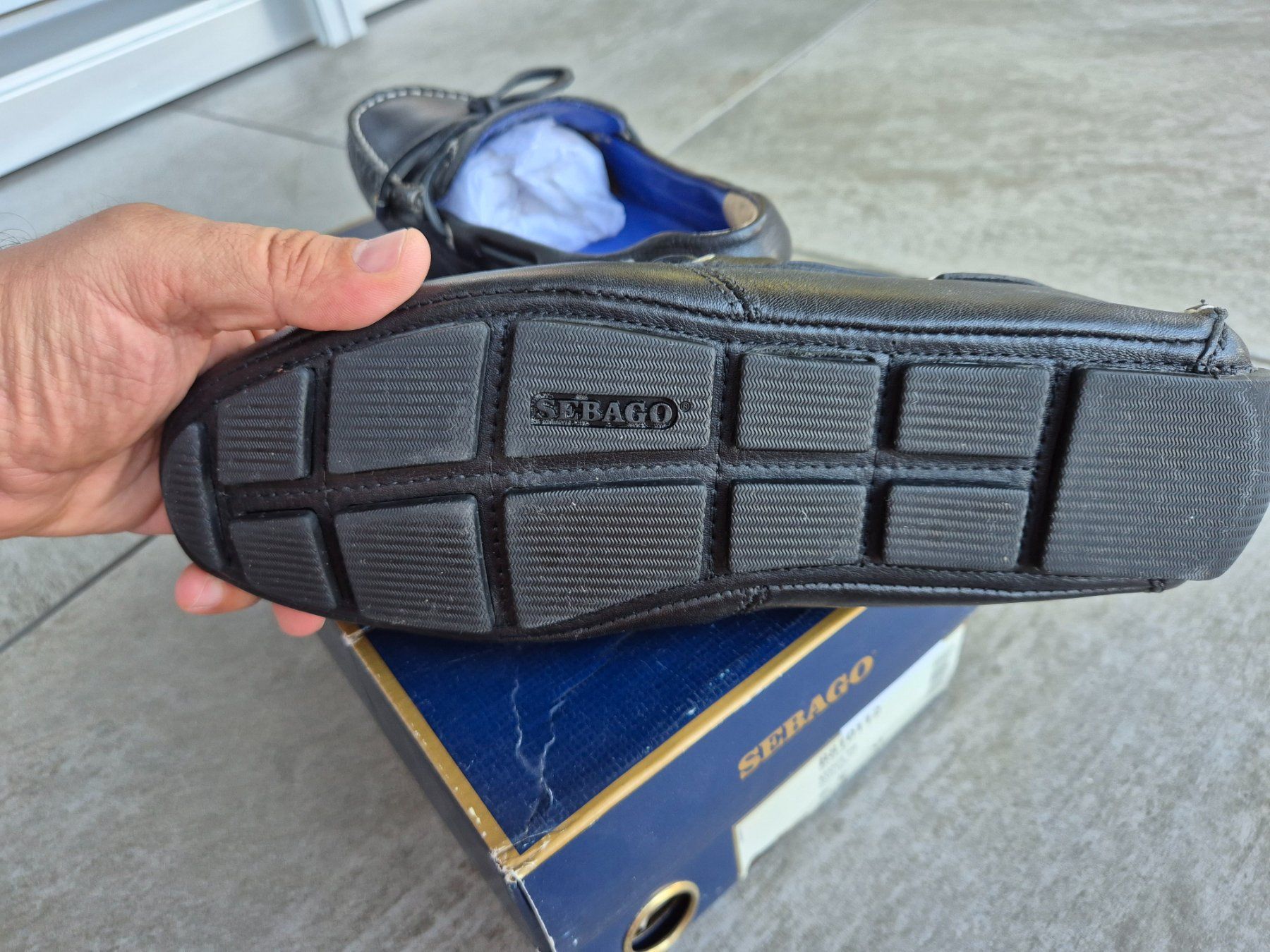 Sebago Scarpe da uomo: Mocassins Sebago cuir noir pointure 41 - NEUF – Nuovo e nell'imballaggio originale da Genève venduto da Talhinho 4