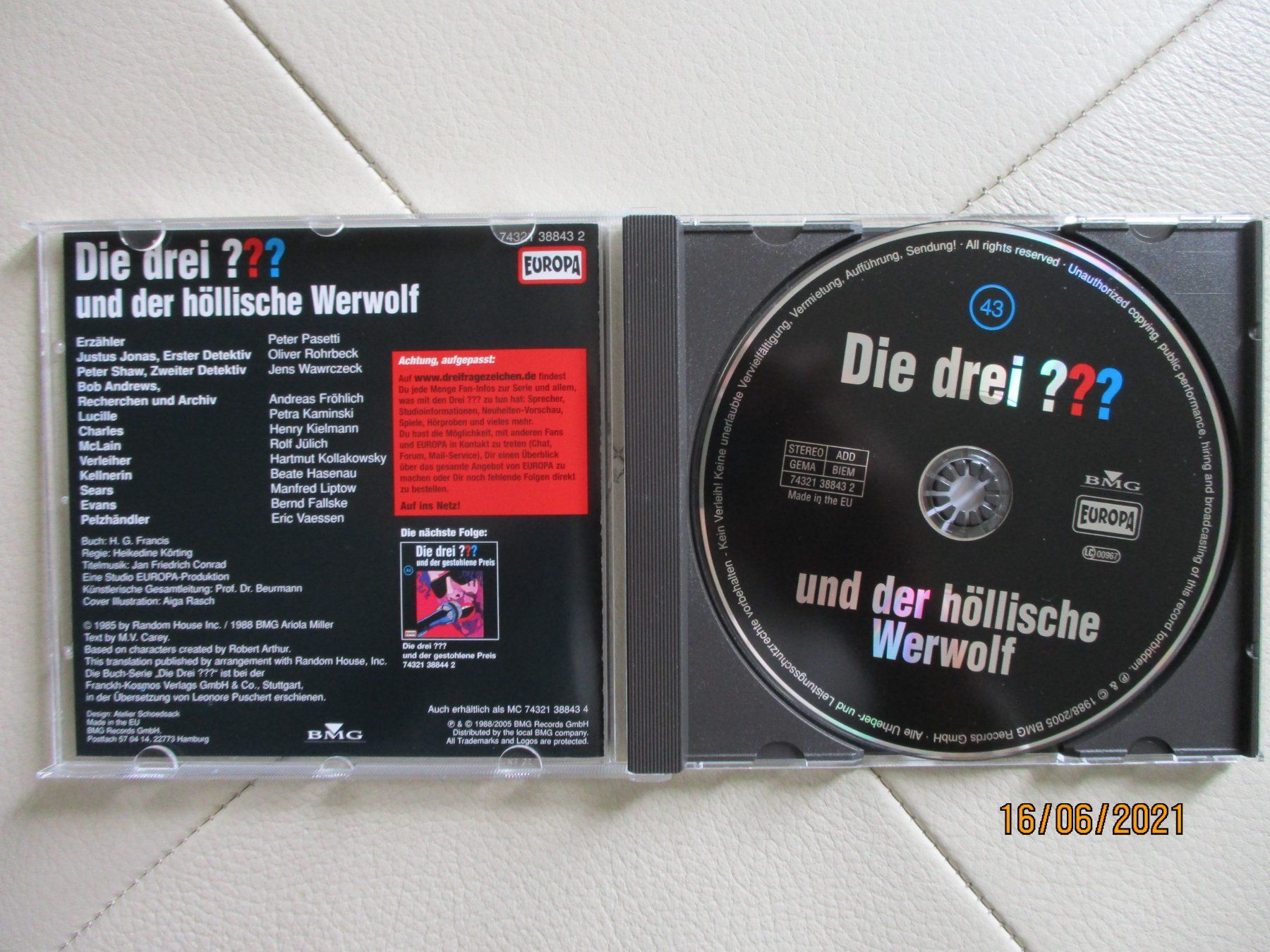 Hörbücher: Die drei Fragezeichen Folge 43 – Gebraucht aus Liestal von Disc-Point 1