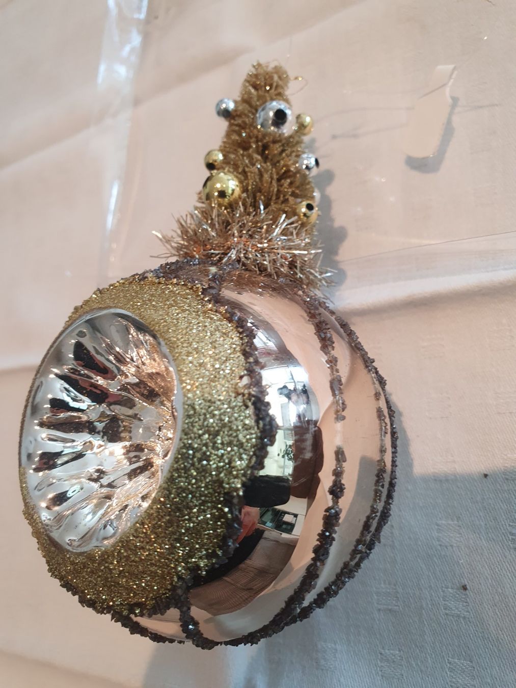 Tutte le decorazioni: Vintage Christbaumk.,Weihnachtskugel,Glas,Handarbeit  3 STK – Nuovo (secondo la descrizione) da Reinach venduto da 3Guggerli 2