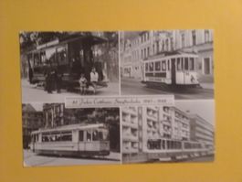 AK DDR Bahn 85 Jahre Strassenbahn Cottbus mehrbildrig