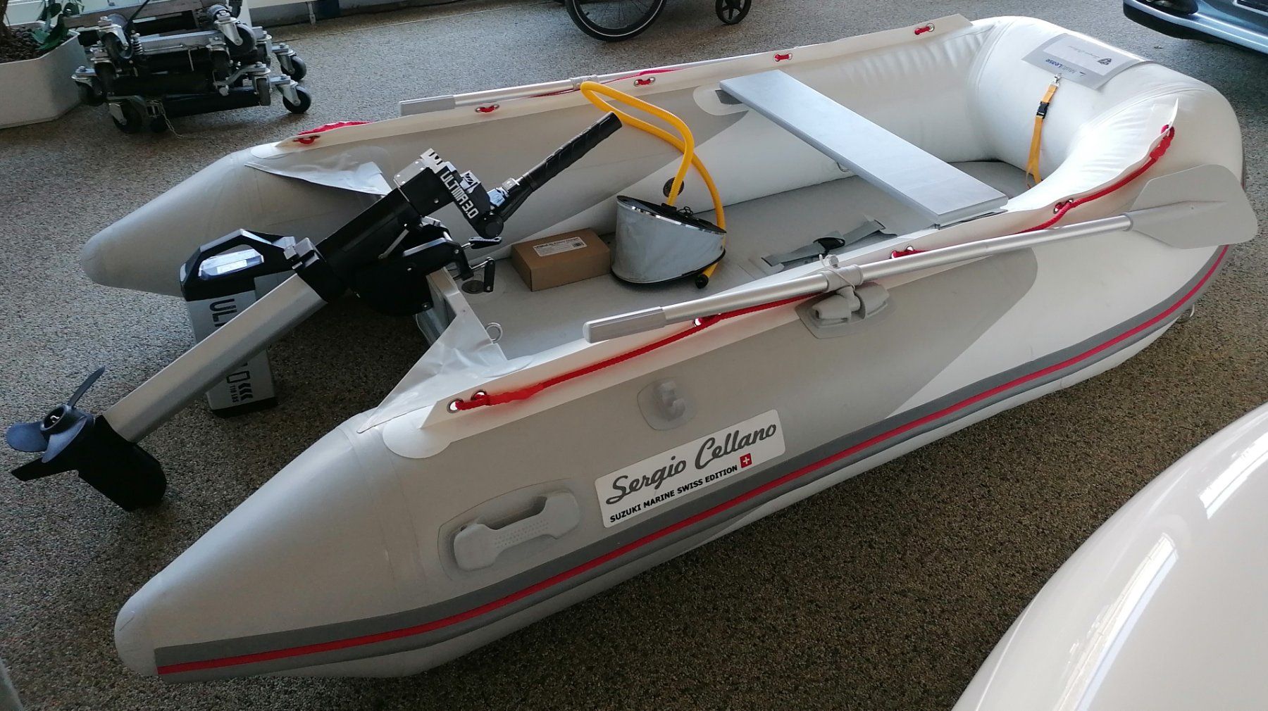 Sergio Cellano Barche: Schlauchboot Suzuki Sergio Cellano mit Elektromotor – Nuovo (secondo la descrizione) da Samedan venduto da Automobile-Palue 6