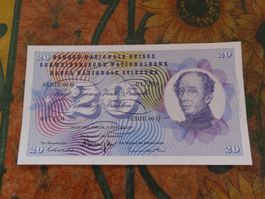 SUISSE  20  Francs  1969  (7150)  Billet
