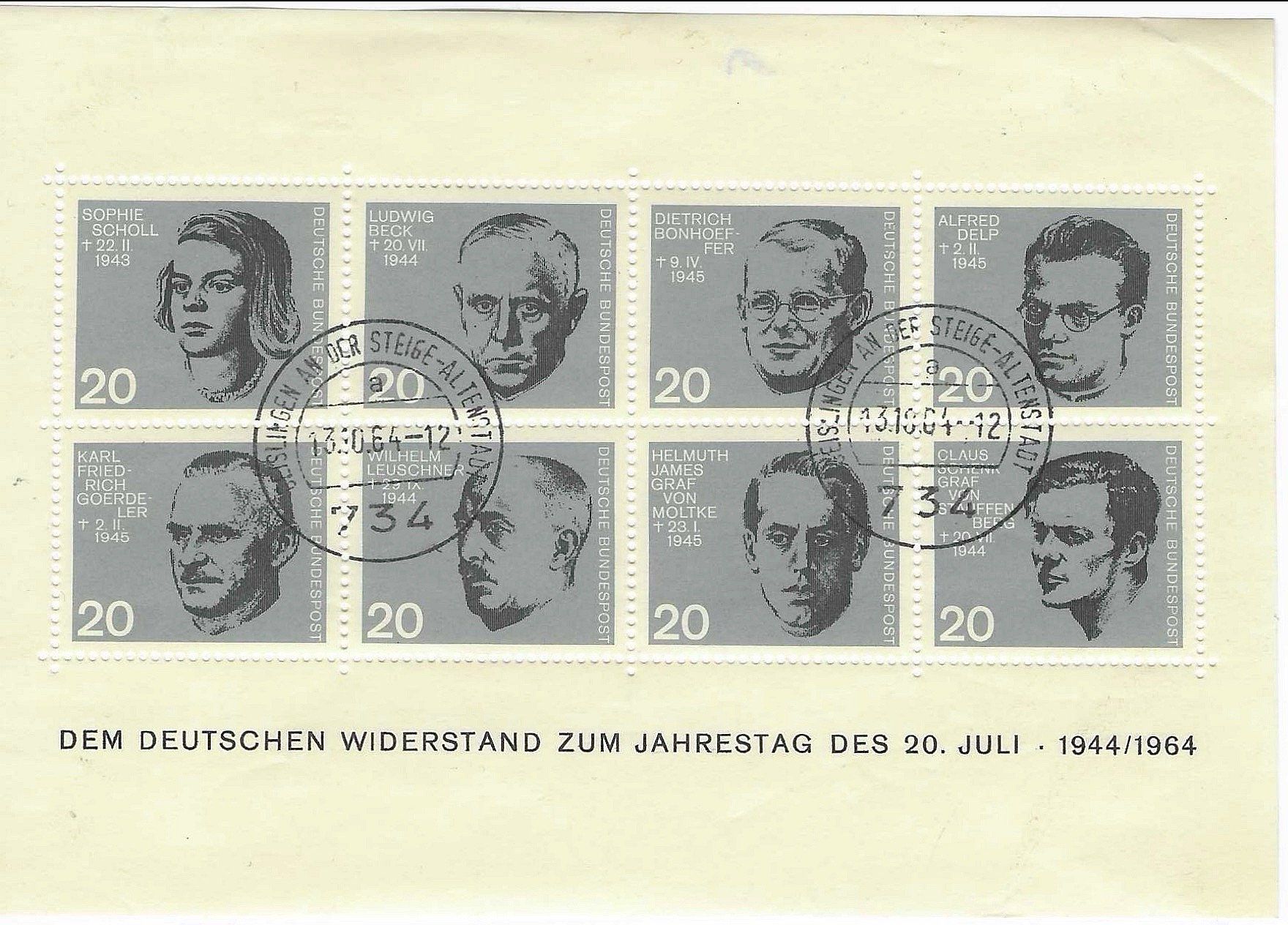 Alle Briefmarken: Alte Deutsche Blöcke mit Gummi – Gebraucht aus Lungern von Strubel-Peter 1