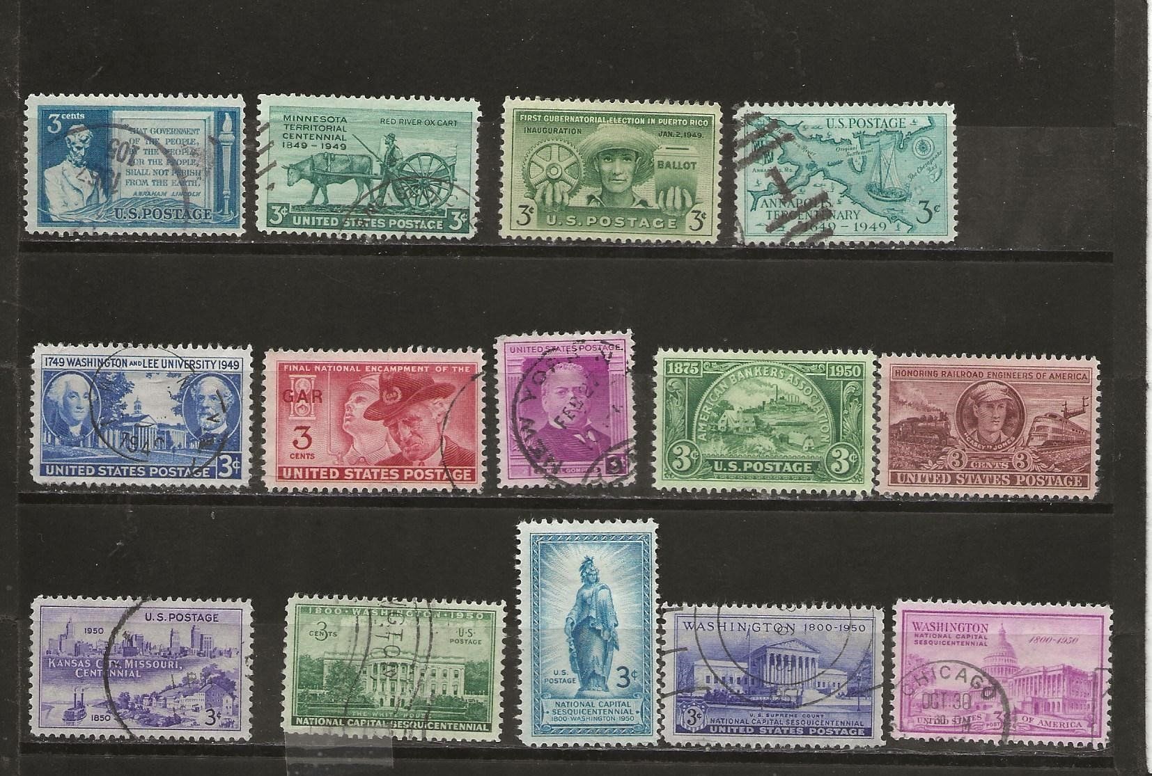 Alle Briefmarken: USA 1946 .... – Gebraucht aus Sion von PierreP01 2