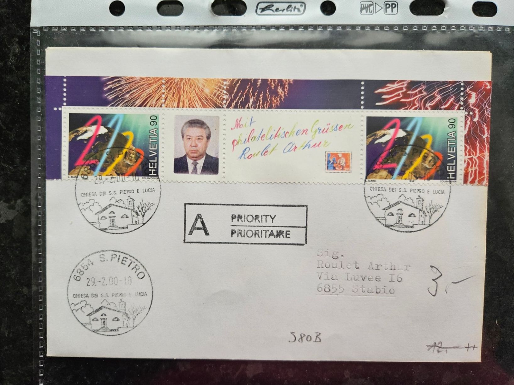 Tutti i francobolli: Brief mit S80B ab 3.-- – Usato da Buttikon SZ venduto da Marcelr