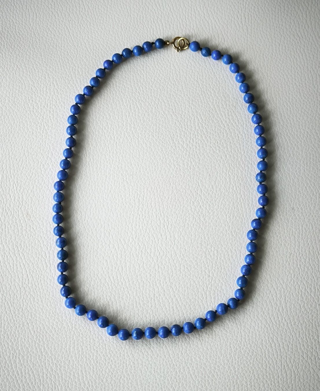 Catenine: Lapis Halskette geknüpft – Nuovo (secondo la descrizione) da Miège venduto da gitarro68