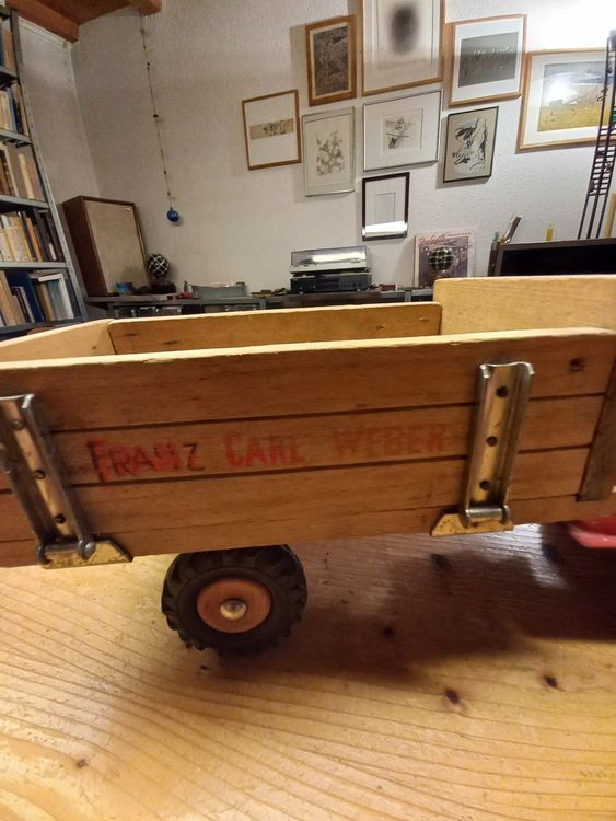 Franz Carl Weber Jouets: Grosser Antiker Blechlastwagen mit Holzbrücke – D'occasion à Ammerswil AG par savinir 4