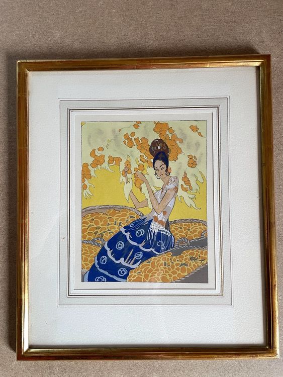 Jean Gabriel DOMERGUE. Gouache originale Kaufen auf Ricardo