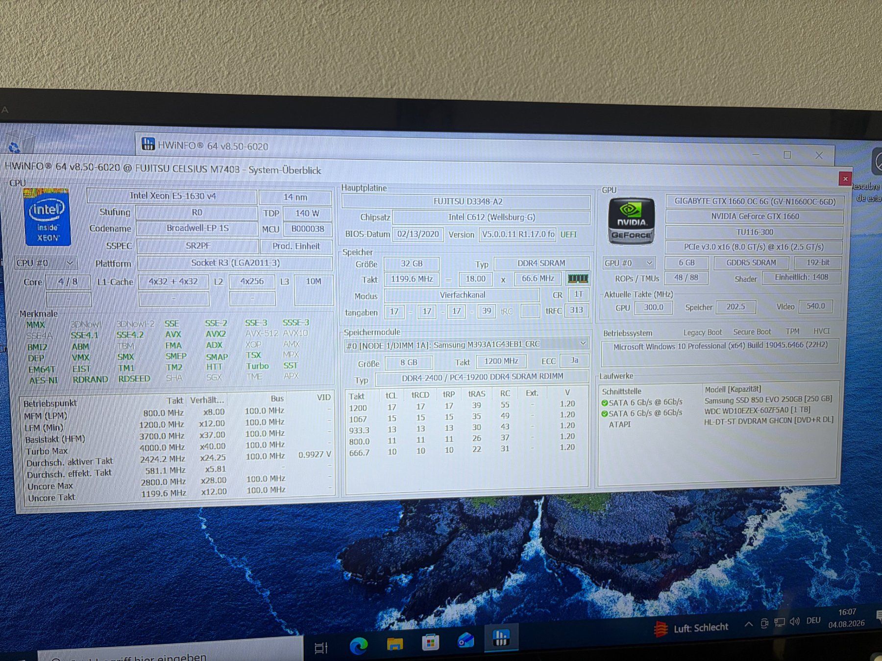Fujitsu PCs: Workstation/Gaming PC | Intel Xeon | 32GB RAM |GTX 1660|WLAN – Gebraucht aus Herisau von Cookpeece 5