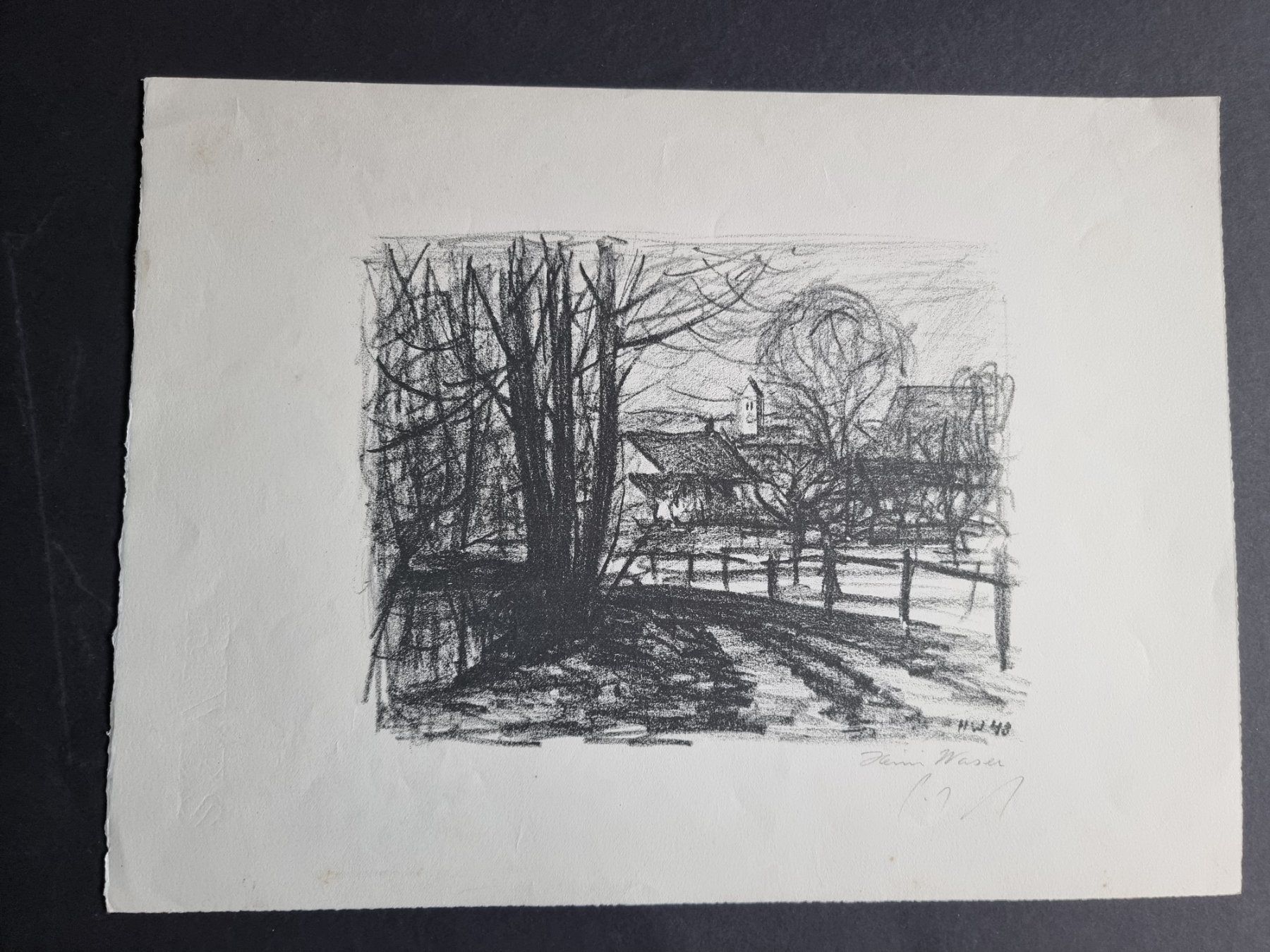 Grafica & Litografie: HEINI WASER LITHOGRAPHIE SIGNIERT – Usato da Gersau venduto da kunst-online 2