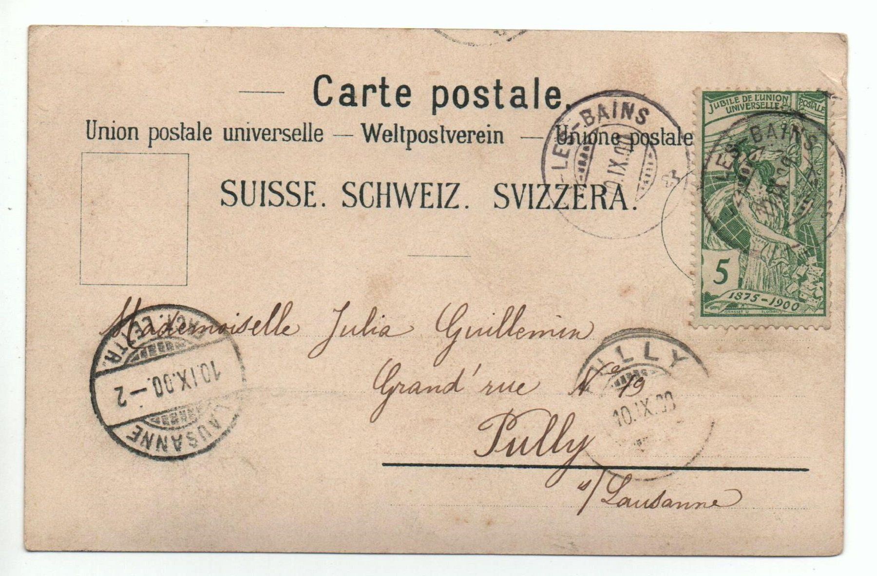 Cartes postales: Litho LAVEY-LES-BAINS La Source – D'occasion à Jona par philajona 1