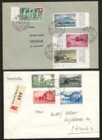 Pro Patria Serien 1947 + 1948 auf Brief