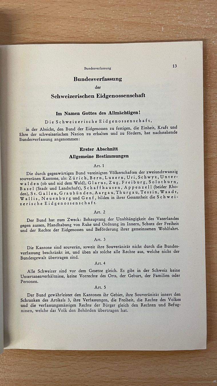 Bücher: Bundesverfassung Schweizerische Eidgenossenschaft 1966 – Gebraucht aus Glattfelden von cybermaxx 4