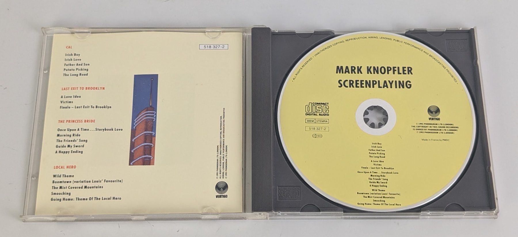 CDs: Mark Knopfler - Screenplaying CD - Top - Selten! – Gebraucht aus Zürich von 1.Simon 2