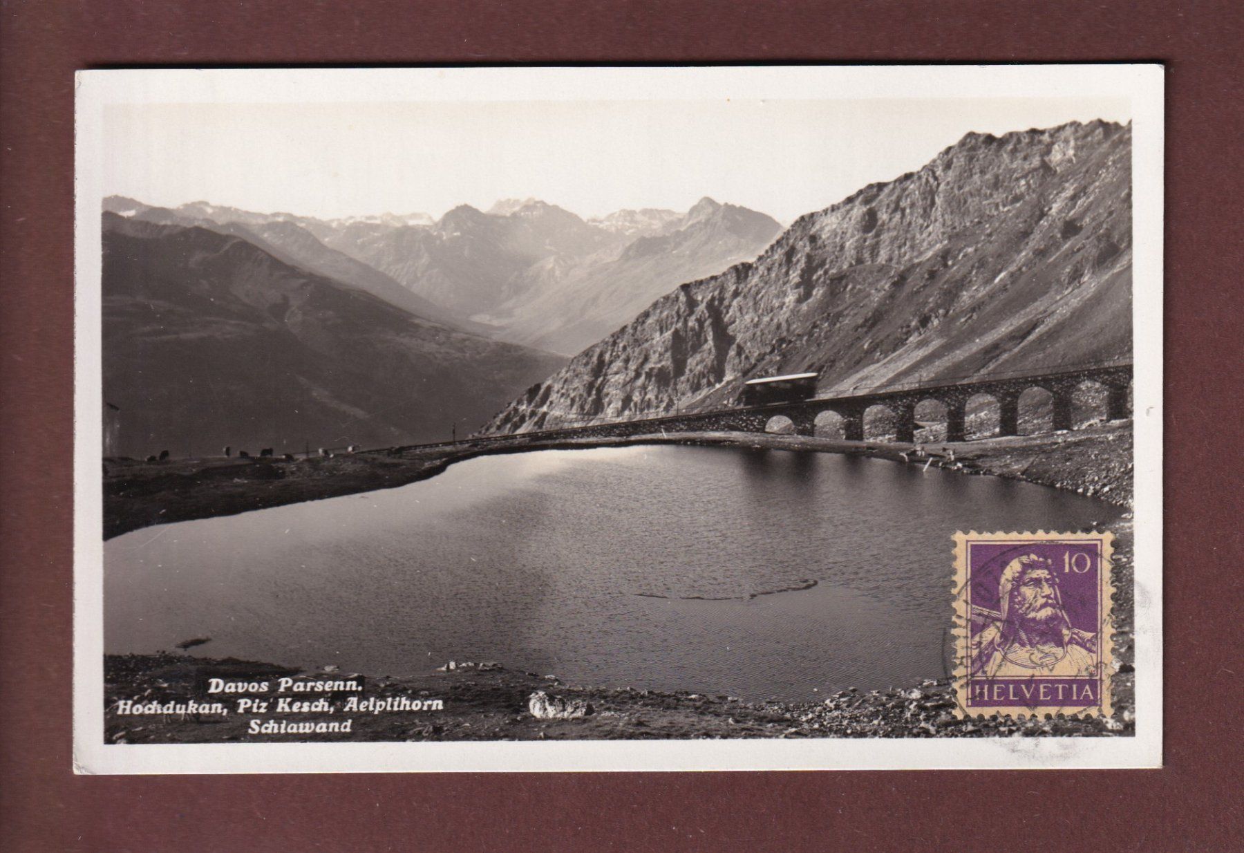 Cartoline postali: DAVOS PARSENN - 1933 – Usato da Pully venduto da nicecards