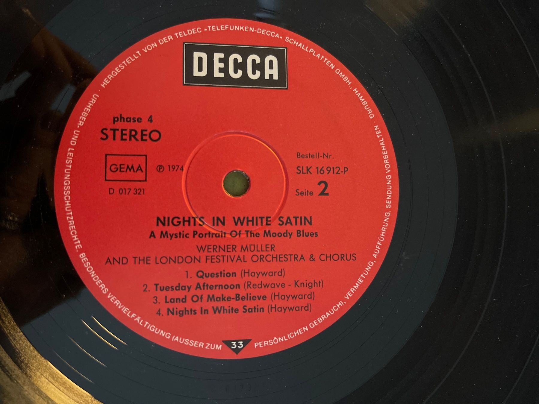 Dischi in vinile: S1787/Werner Müller - Nights In White Satin – Usato da Frutigen venduto da Philippe_jsp 2