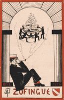 Alte Postkarte Zofingue Noel 1916 mit Stempel 1919