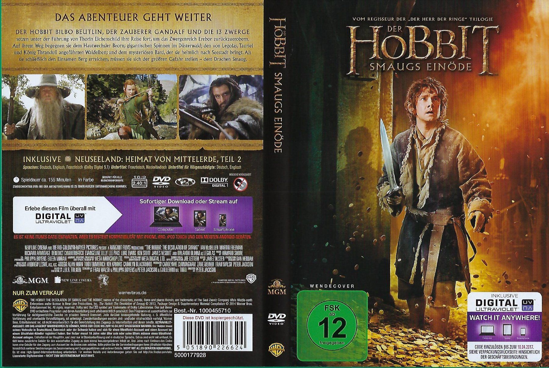 Tous les DVDs: The Hobbits - Smaugs Einöde  DVD – D'occasion à Sissach par Greywolf61