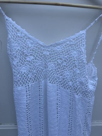 Sommerkleid gehäkelt weiss S