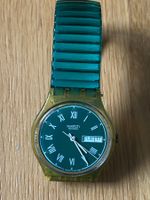 Vintage Swatch, 1993, GG704, Metal Skies Greenset