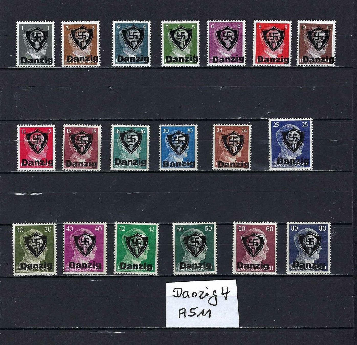 Alle Briefmarken: WKII Besetzung Danzig ** – Neu und originalverpackt aus Altstätten SG von Nandodax