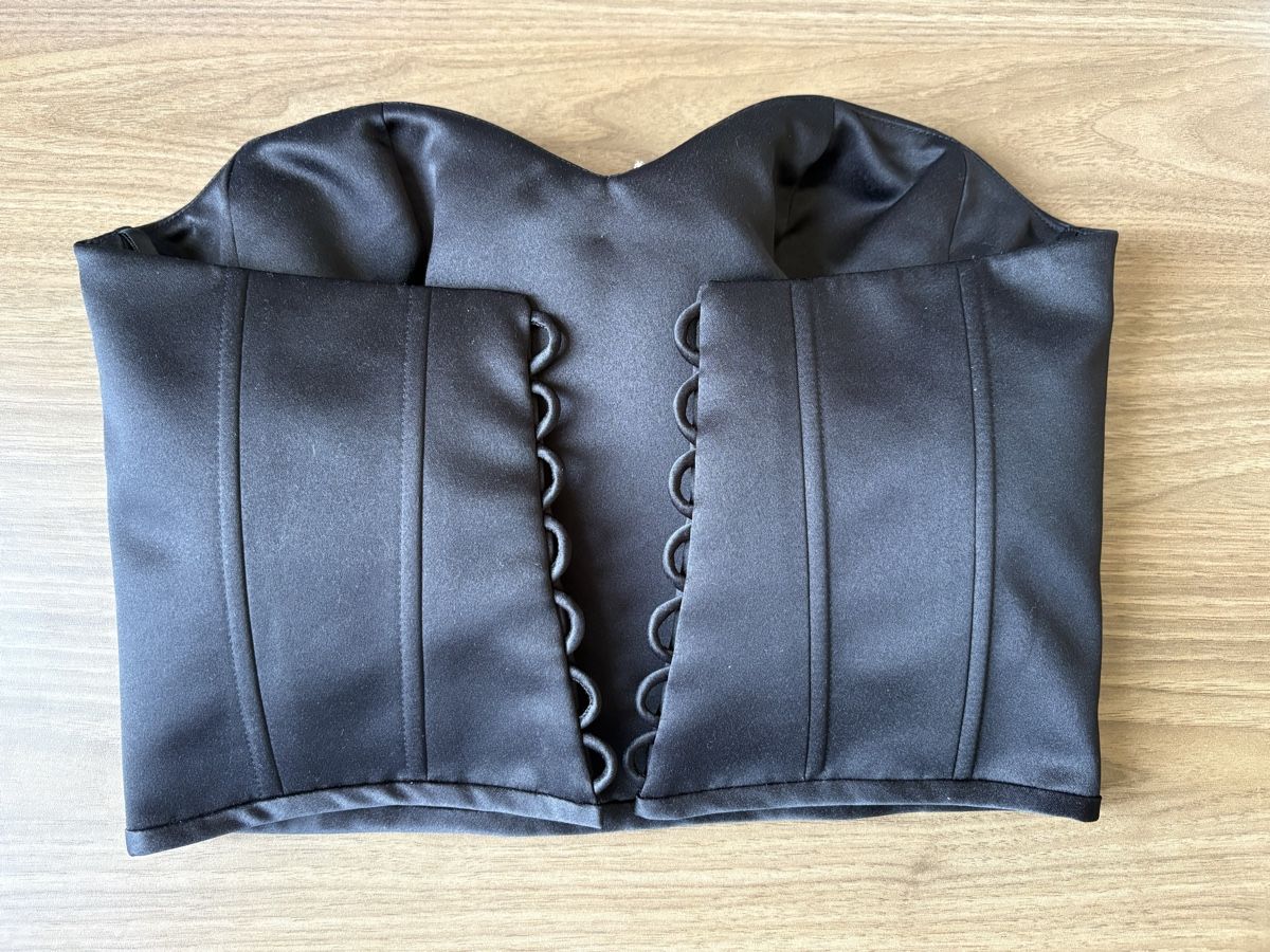 Top: Schwarzer Corsage Top / Korsett – Nuovo e nell'imballaggio originale da Oensingen venduto da Chicotus 9