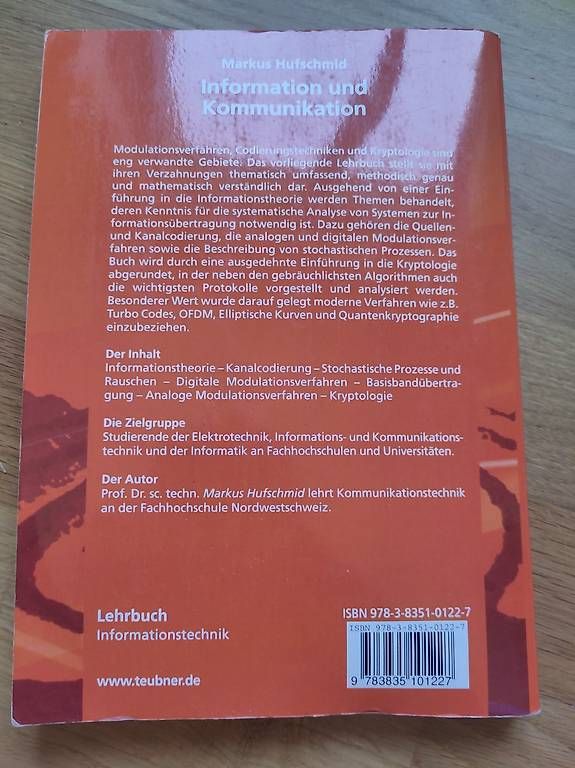 Bücher: Information und Kommunikation, Markus Hufschmid – Gebraucht aus Solothurn von sam9129 2