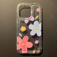 NEU: iPhone 14 pro Hülle transparent m. Blumen