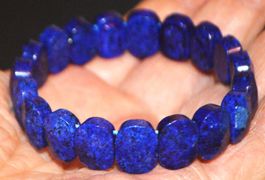 Armband L-6652 – Lapislazuli – 10x15mm – elastisch