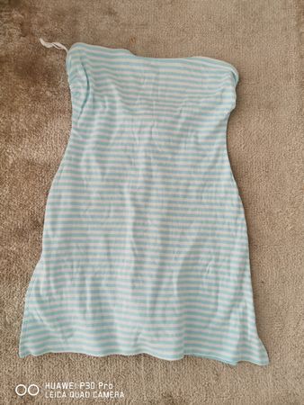 Triumph Strand/Bade-Kleid türkis/weiss gestreift, Gr S, NEU