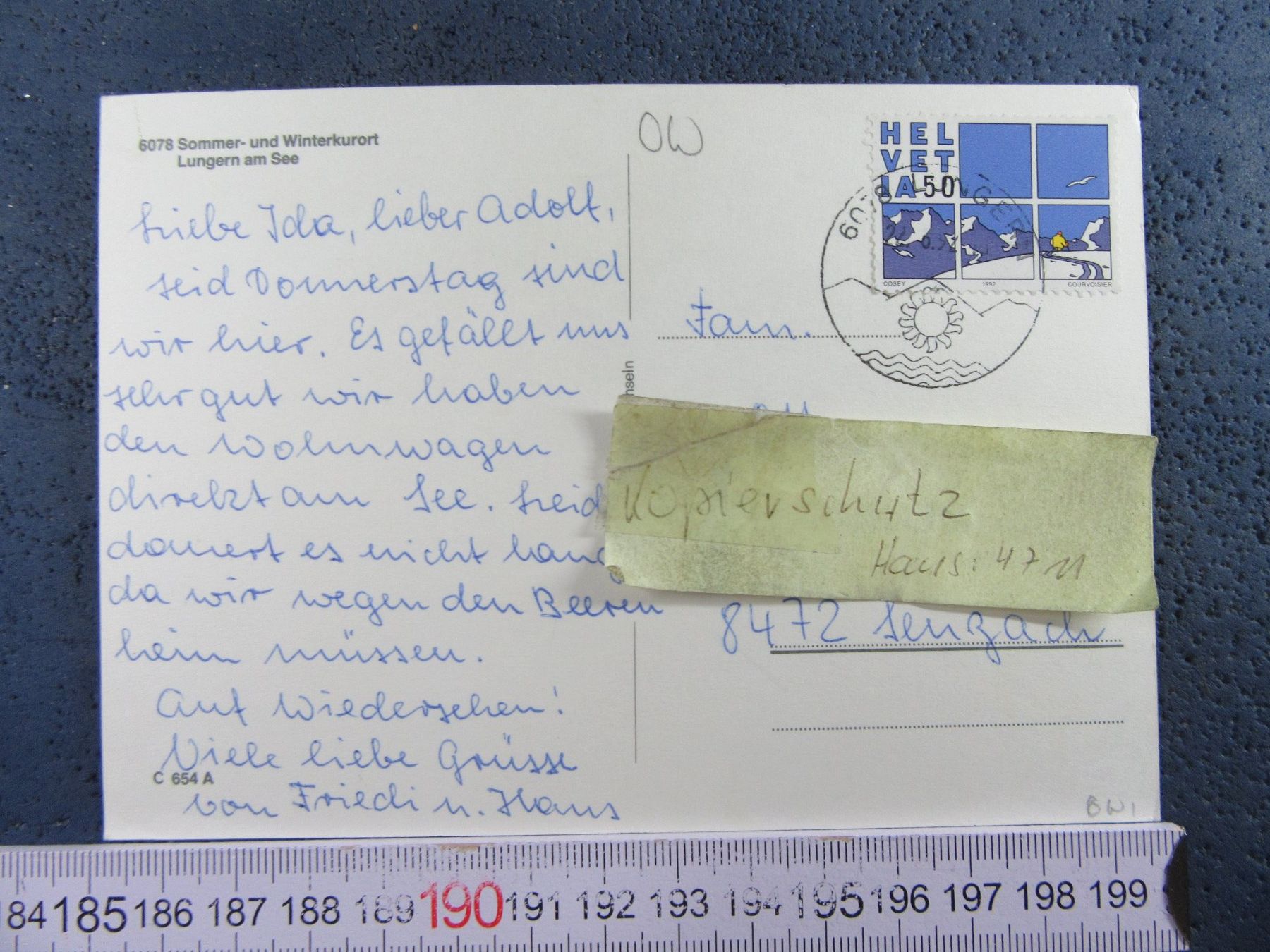 Cartoline postali: LUNGERN AM SEE ONW AK – Usato da Ettingen venduto da Hausi4711 1