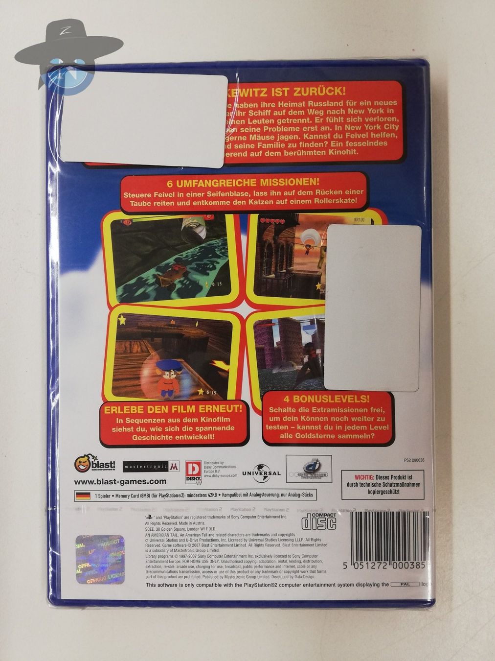 Sony Giochi: Feivel der Mauswanderer / NEU - sealed / PS2 – Nuovo (secondo la descrizione) da St. Gallen venduto da zorro_dc 1