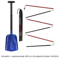 ALPIDEX Alu Lawinenschaufel Blue- 260 cm