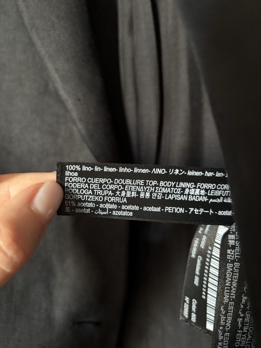 Massimo Dutti Giacche: Schwarzer Leinenblazer Gr. 34 Massimo Dutti – Usato da Bottighofen venduto da lwa_11686 3