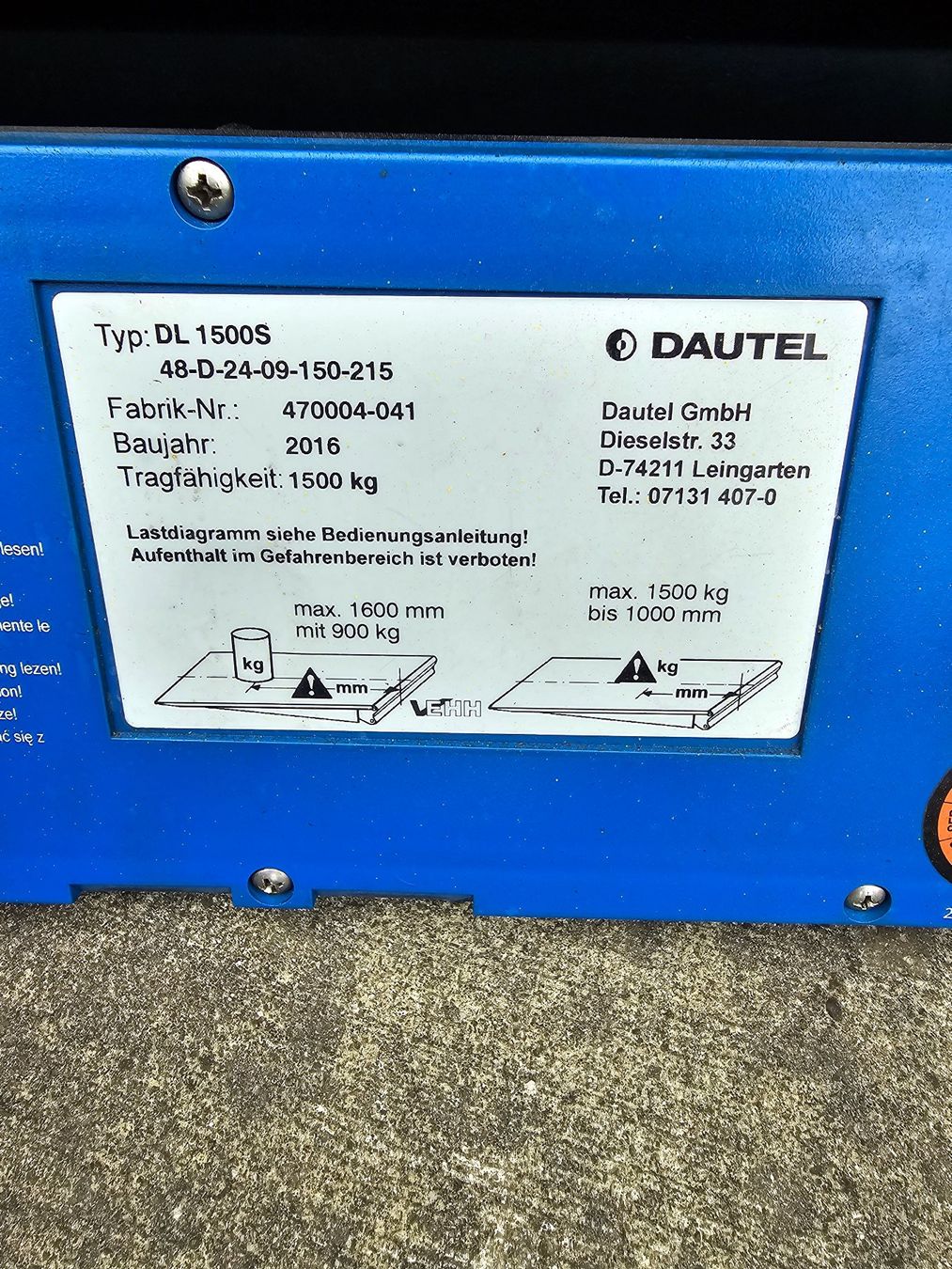 Tutti i ricambio: Dautel Ladebordwand Steurung – Usato da Winterthur venduto da Alex771 5