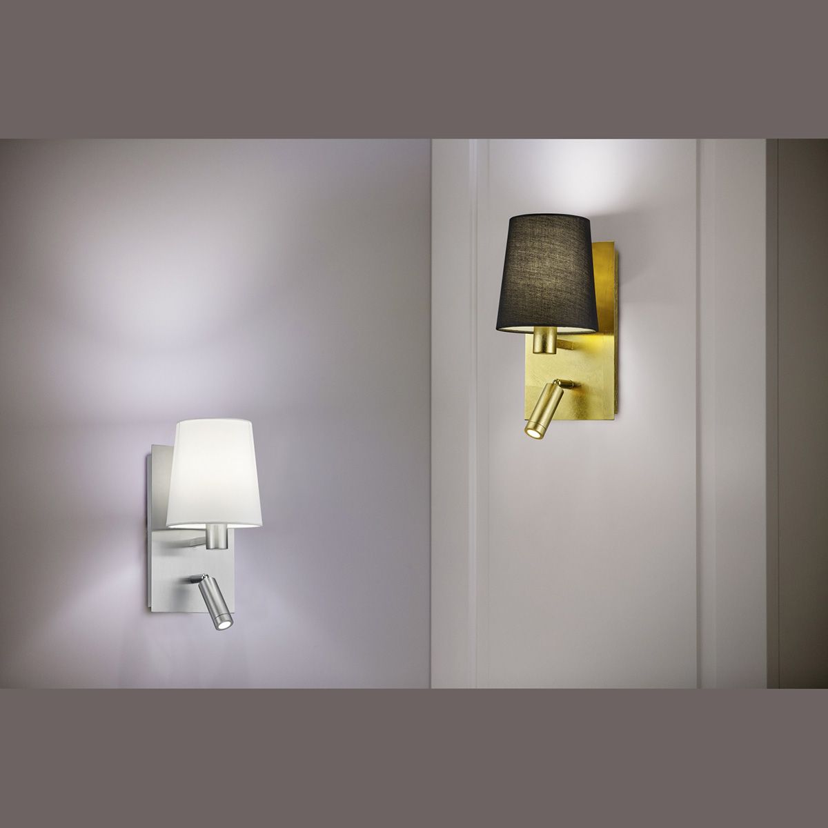 Lampade: Wandleuchte, Leselicht, Stoffschirm – Nuovo (secondo la descrizione) da Kreuzlingen venduto da Smart-Light 2