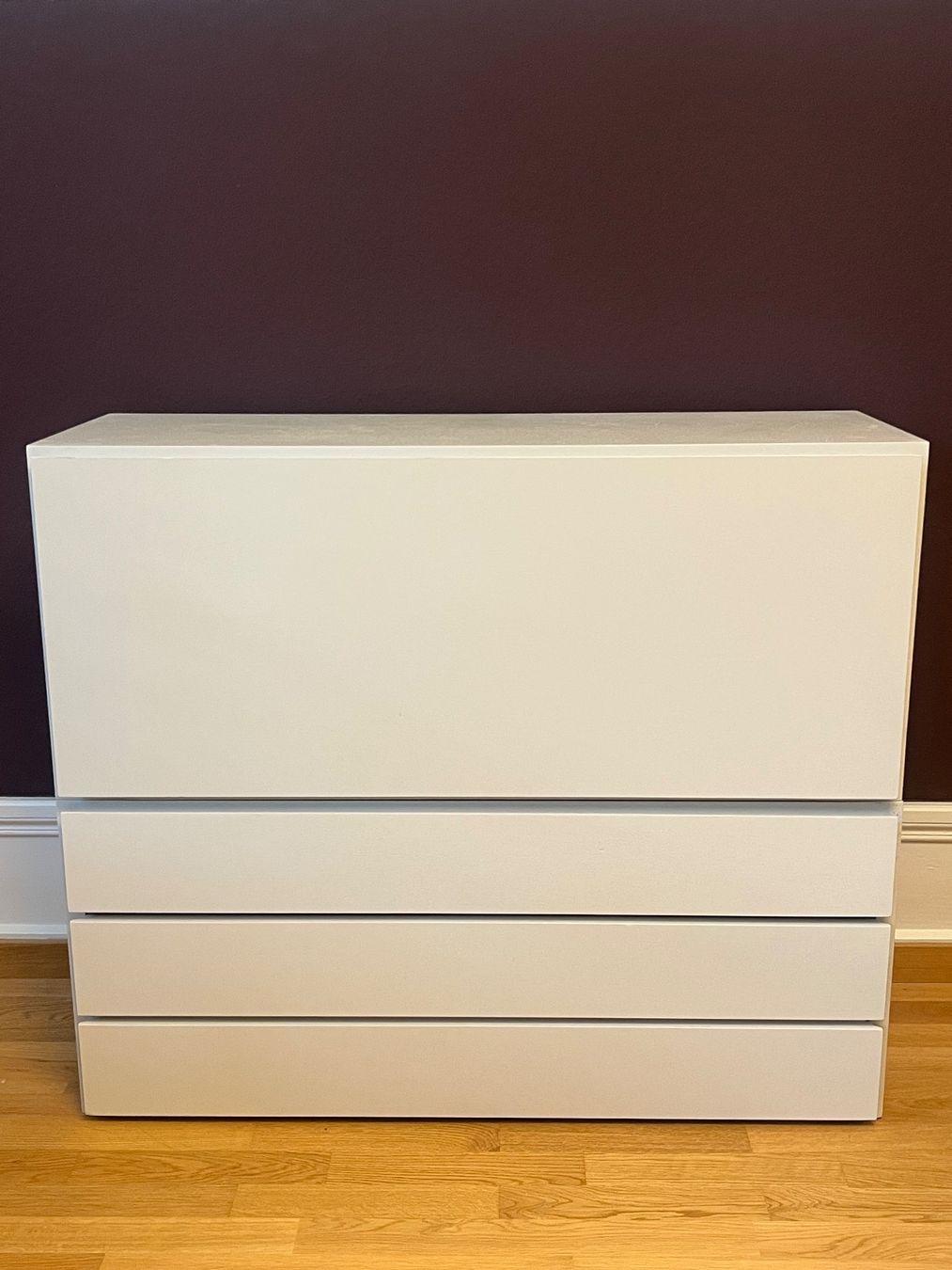 Commodes: Kommode weiss/grau 3 Schubladen 100cm – D'occasion à Zürich par lea_p6wv 4