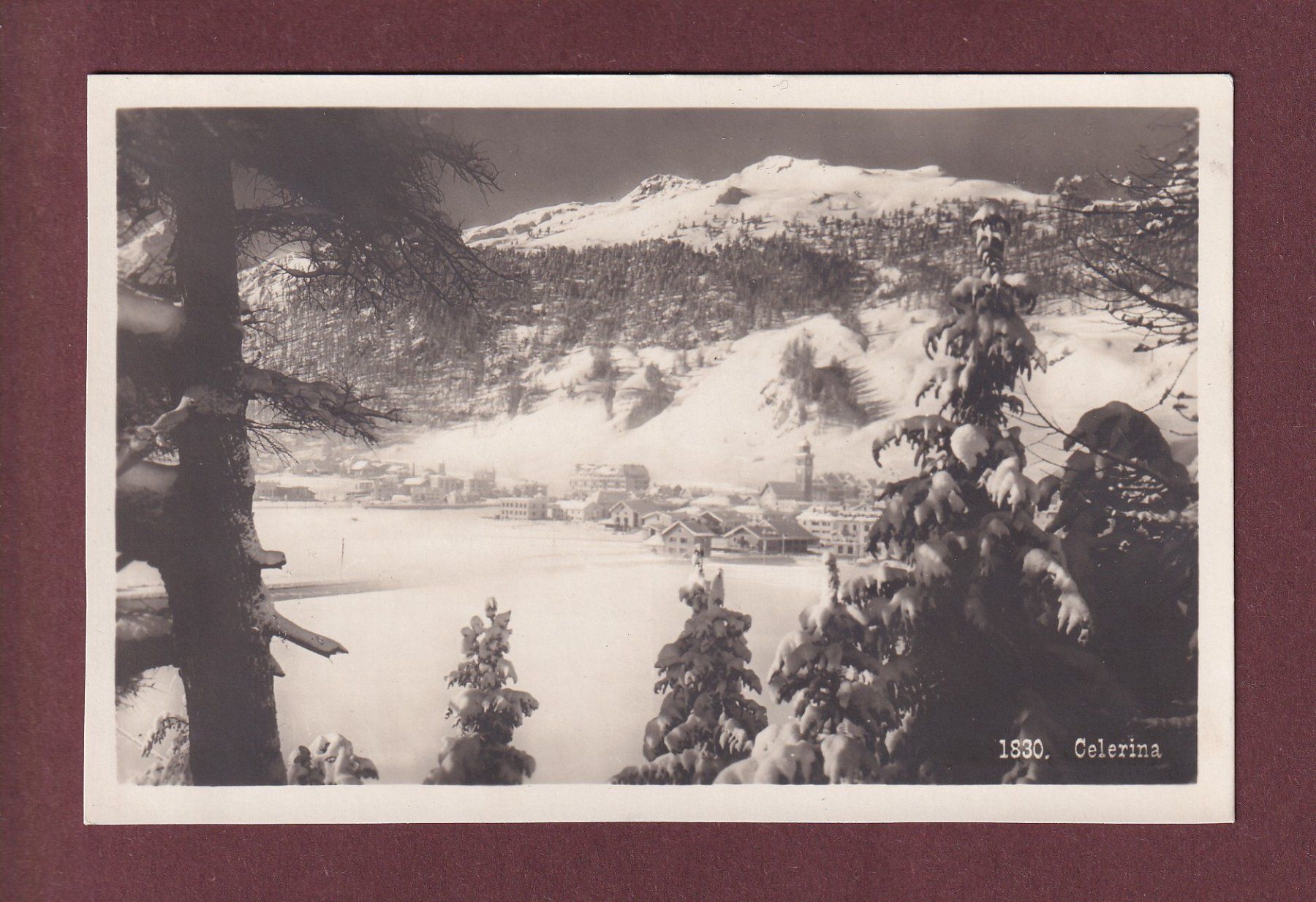 Cartoline postali: CELERINA unter Schnee – Usato da Pully venduto da nicecards