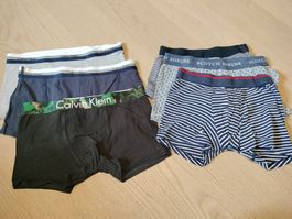 6x Boxer-Shorts inkl. Calvin Klein Grösse 140/152