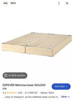 IKEA ESPEVÄR Bettgestell / Boxspring-Unterbau 160 × 200 cm