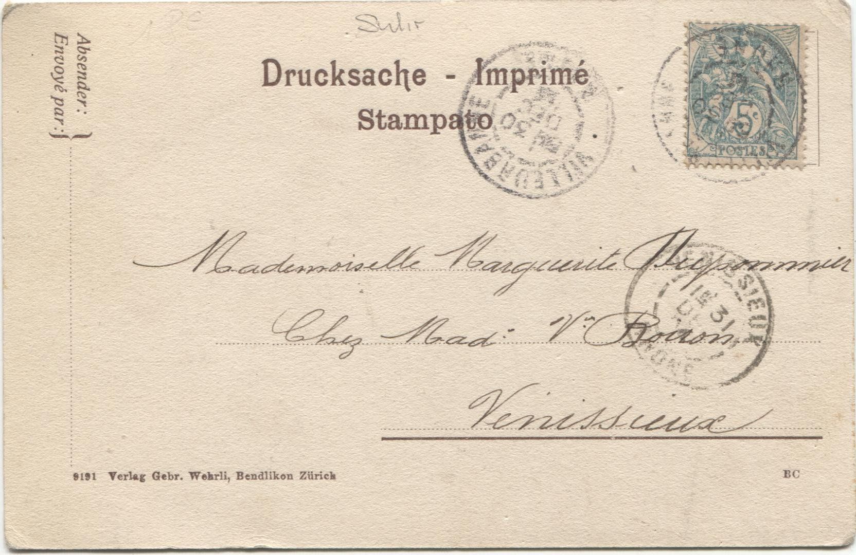 Cartoline postali: SUHR AG 1904 Landwirtschaft - Ackerbau – Usato da Rothrist venduto da Clanx 1