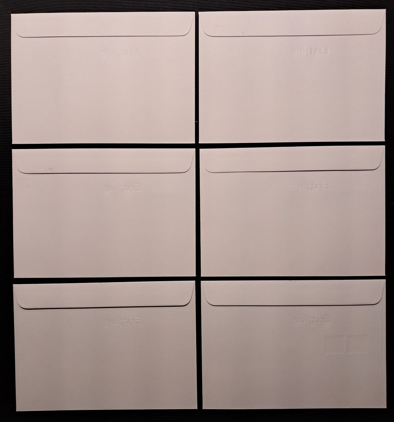 Tous les timbres: 6X FLUGPOST-BRIEFE - ERSTFLUG – D'occasion à Ponto Valentino par giorgia06 1