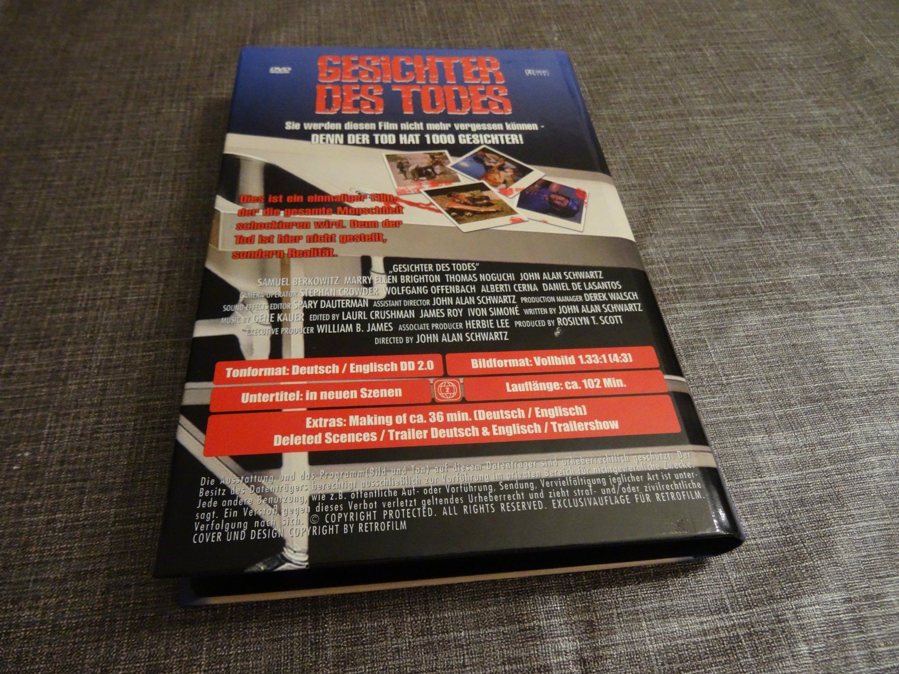 Tutti i DVDs: DVD Gesichter des Todes - Das Original kleine Hartbox – Usato da Olten venduto da Disc-Verkauf 2