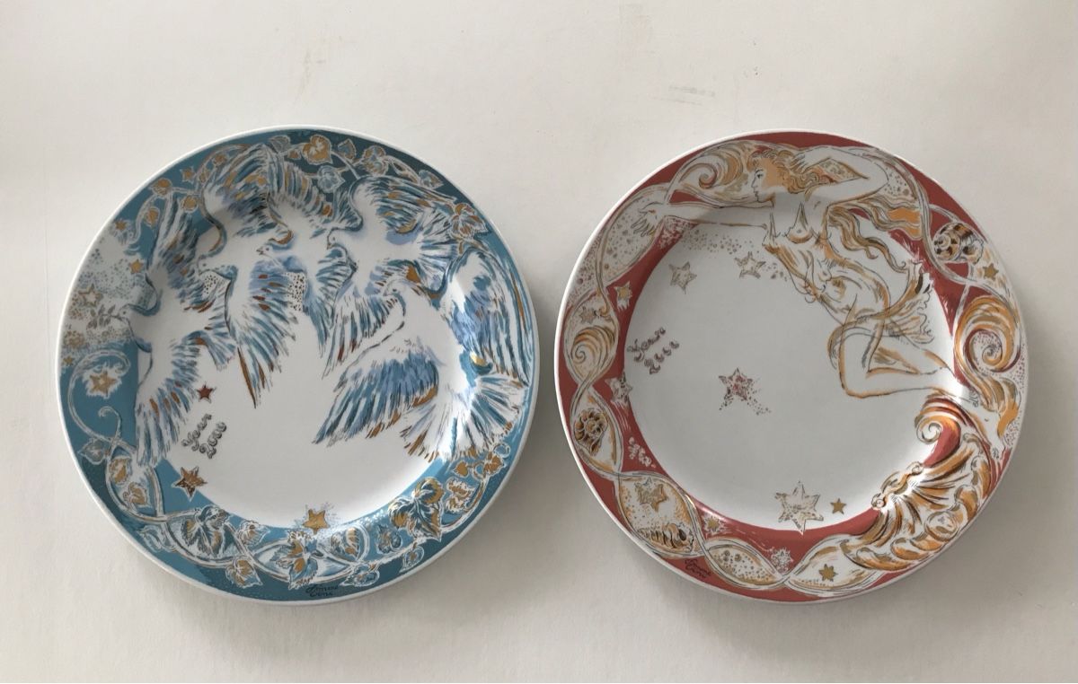 Piatti: Paires assiettes décoratives Simone Erni – Usato da Penthaz venduto da Petrus45 1
