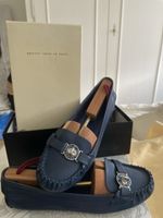 Mocassins BL Marc Jacobs bleus cuir taille 40, neuf