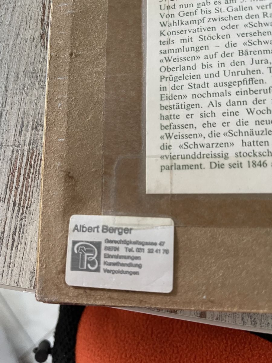 Incisioni: Stich von Bern – Usato da Bolken venduto da mcleos 2