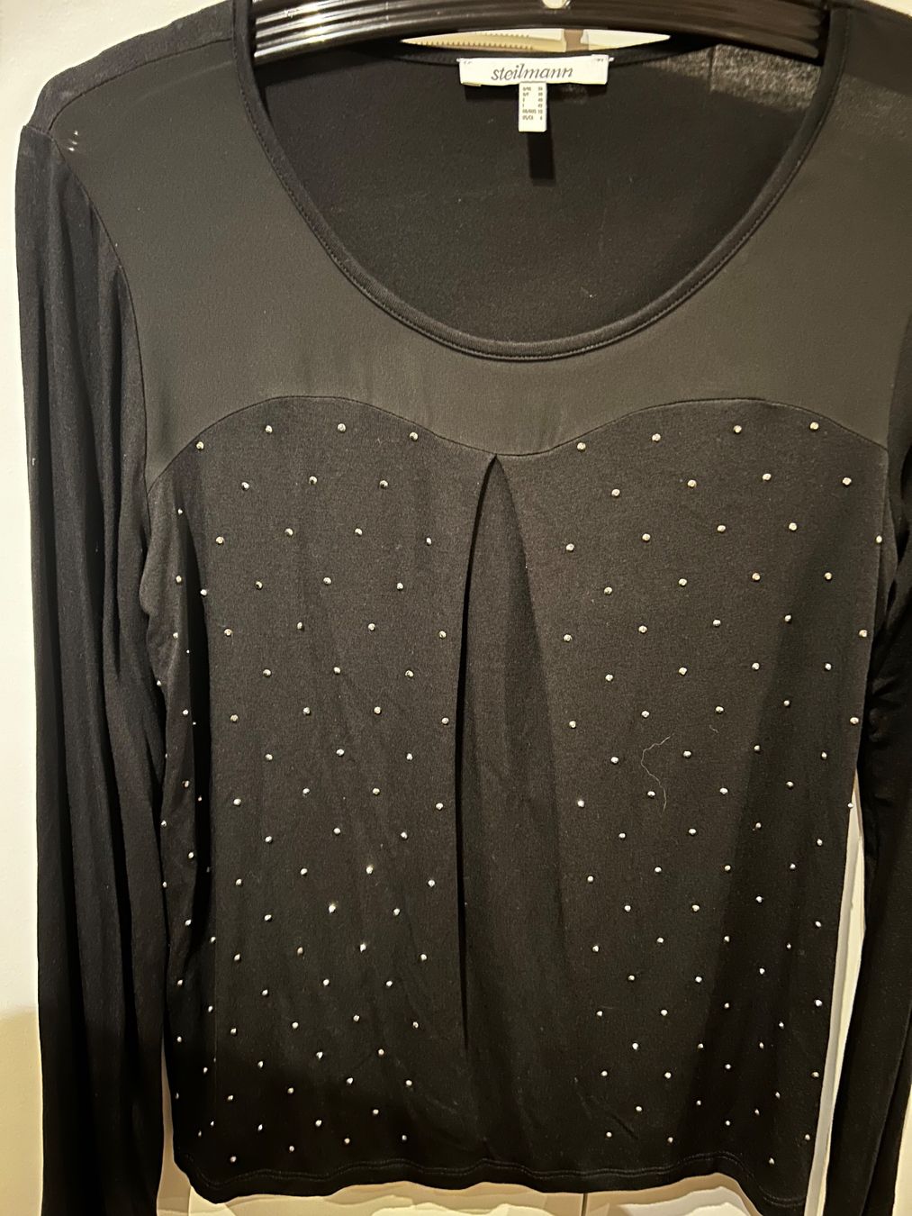 Blusen: Steilmann Oberteîl Schwarz mit Glitzer gr s – Gebraucht aus Scherz von Mandarine8 1