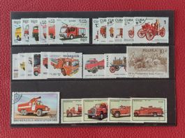 Motivlot 25 x Feuerwehr Fahrzeuge